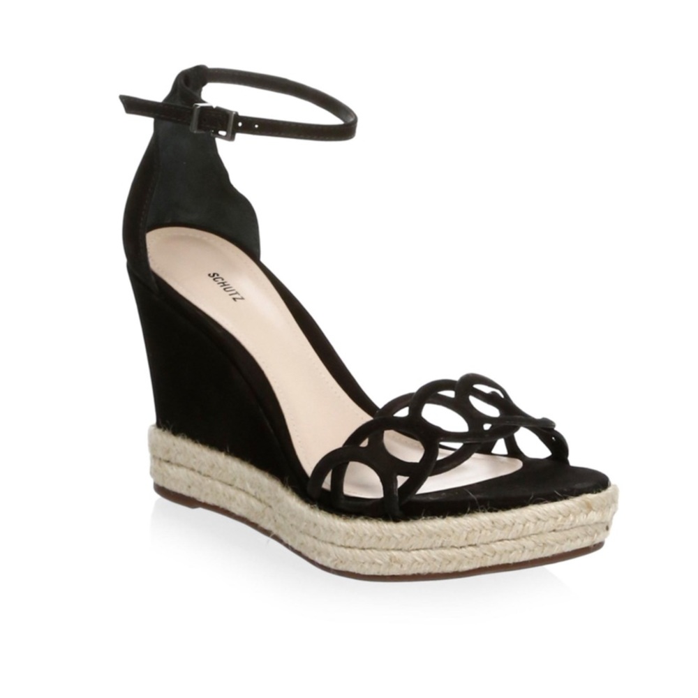 New Schutz espadrille wedge sandals 10